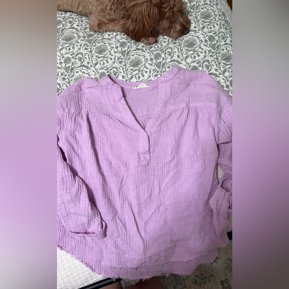 Chic Lilac Blouse for Women
